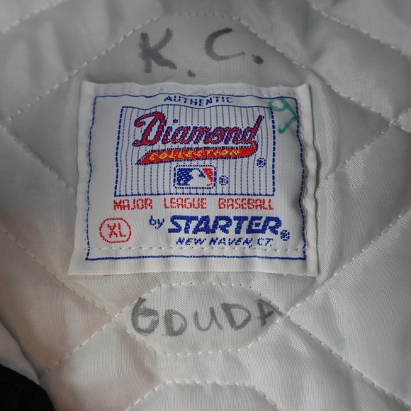 Vintage Colorado Rockies Jacket Mens XL Black MLB Baseball Starter Satin 90s - Picture 5 of 11